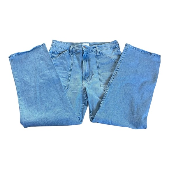 MOTHER The Patch Rambler Jeans Sz 32 Norway, Dude Wide Leg - Picture 5 of 10